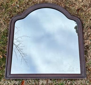 Mahogany Framed Wall Mirror.  33" x 35" 