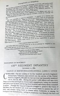 Book: Pennsylvania at Gettysburg Ceremonies at the Dedication of the Monuments Erected by the Commonwealth of Pennsylvania to Mark the Positions of the Pennsylvania Commands Engaged in Battles - Volume II 1893