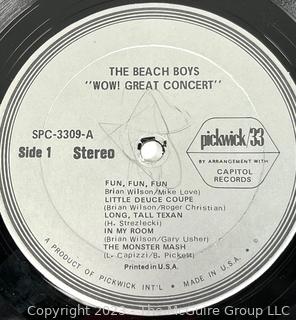 Vinyl Record Album: The Beach Boys, "Wow! Great Concert!", Pickwick/33 Records 1972.