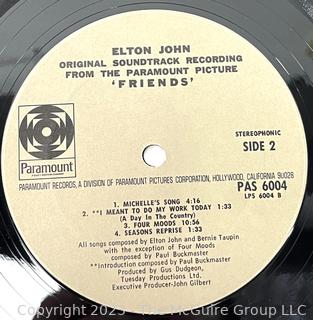 Vinyl Record Album: Elton John, "Friends", Paramount Records 1971.