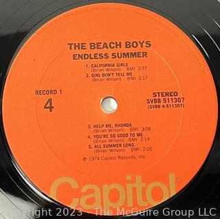 Vinyl Record Album: The Beach Boys Double Vinyl Album, "Endless Summer", Capitol Records 1974.