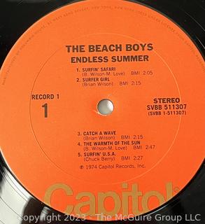 Vinyl Record Album: The Beach Boys Double Vinyl Album, "Endless Summer", Capitol Records 1974.