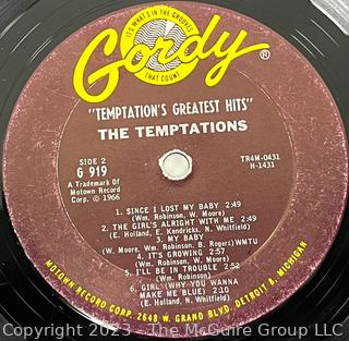 Vinyl Record Album: The Temptations, "The Temptations Greatest Hits", Gordy Records 1966.