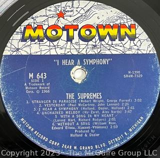 Vinyl Record Album: The Supremes, "I Hear A Symphony", Motown Records 1966.