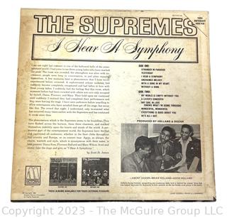 Vinyl Record Album: The Supremes, "I Hear A Symphony", Motown Records 1966.