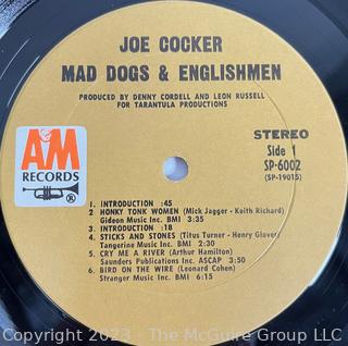 Vinyl Record Album: Joe Cocker Double Vinyl Album, "Mad Dogs & Englishmen", A&M Records 1970.