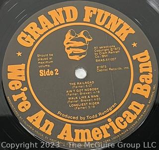 Vinyl Record Album: Grand Funk, "We're An American Band", Capitol Records 1973.