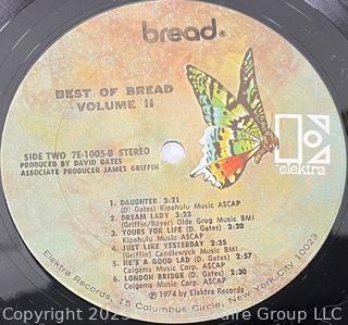 Vinyl Record Album: Bread, "The Best Of Bread Volume Two", Elektra Records 1974.