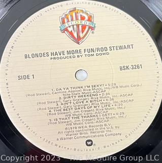 Vinyl Record Album: Rod Stewart, "Blondes Have More Fun", Warner Bros. Records 1978.