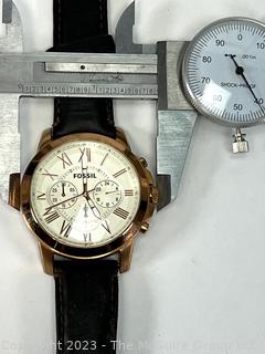 Men's Fossil Grant Chronograph Wrist Watch. 