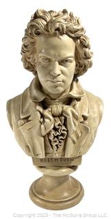 Bust of Ludwig Van Beethoven.  12" tall.