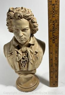 Bust of Ludwig Van Beethoven.  12" tall.