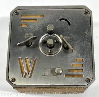 Chrome Art Deco Style Westclox Alarm Clock, Untested