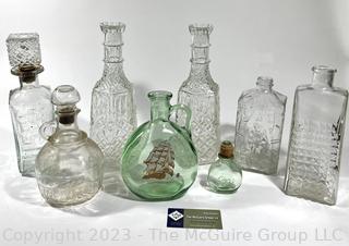 Group of Glass Liquor Decanters