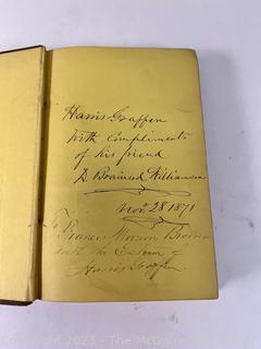 Book: "The Lives of General U.S. Grant and Schuyler Colfax".  This Work Is A Complete History Of The Lives Of General Ulysses S. Grant and of The Hon. Schuyler Colfax, From Their Birth Up To The Present Time (meaning 1868)  With engravings