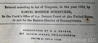 Books: History of the Civil War in the United States: Its Cause, Origin, Progress and Conclusion Part Two and Three by Samual Schmucker, 1864 & 1865