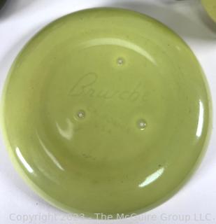 Set of Russel Wright Steubenville Mid Century Modern Dishware in Chartreuse Green