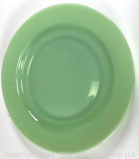 Three (3) Dinner Plates Including Jadeite.