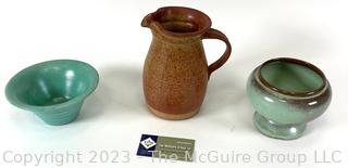 Three (3) Pieces of Art Pottery Including Frankoma 