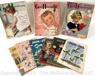 Group of Vintage Good Housekeeping and Jack and Jill Magazines