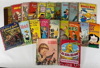 Collection of Vintage Children's Little Golden Books