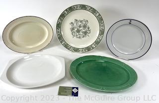 Five (5) Porcelain Plates and Platters