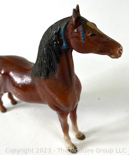 Painted Cast Iron Horse