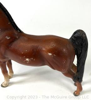 Painted Cast Iron Horse