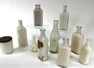 Group of Vintage Bottles Including Medicine