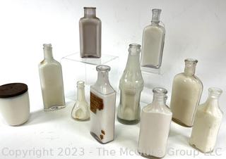 Group of Vintage Bottles Including Medicine