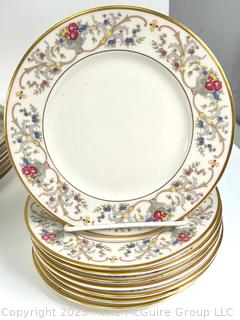 Large Set of Lamberton Ivory China " Dorothea" Pattern Dinnerware Place Settings.