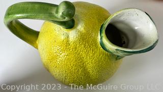 Four (4) Ceramic Fruit and Vegetable Shaped Tea Pots.