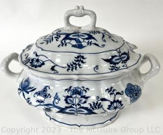 Blue Danube Blue & White Covered Soup Tureen 