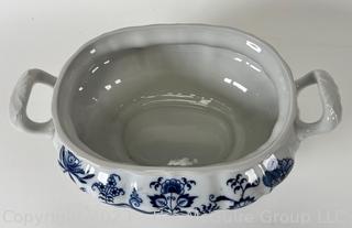 Blue Danube Blue & White Covered Soup Tureen 