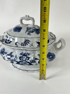 Blue Danube Blue & White Covered Soup Tureen 