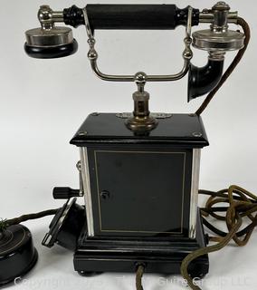 Danish Antique Hand Crank Telephone Kjøbenhavns Telefon Aktieselskab 