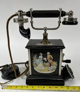 Danish Antique Hand Crank Telephone Kjøbenhavns Telefon Aktieselskab 