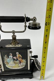 Danish Antique Hand Crank Telephone Kjøbenhavns Telefon Aktieselskab 