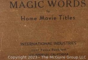 Magic Words Movie Title Set By Craig Movie Supply Co.