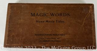 Magic Words Movie Title Set By Craig Movie Supply Co.