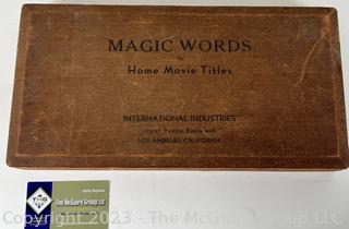 Magic Words Movie Title Set By Craig Movie Supply Co.