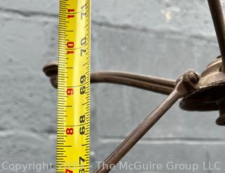 Industrial Metal Collapsible "Utilatree" Freestanding Coat Rack. Missing one hook.