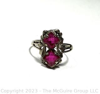 10k Victorian Double Stone Ring