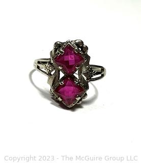 10k Victorian Double Stone Ring