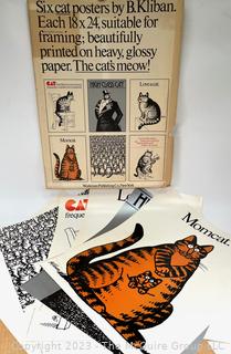 Complete Set of 1977 B Kliban Cat Posters in Original Envelope 