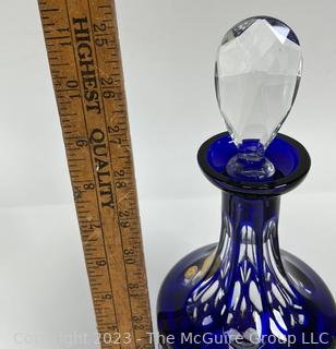 Nachtmann Bleikristall Blue Crystal Decanter Made In Bavaria Germany