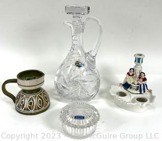 Group of Crystal and Pottery Including Gorham and Beyer