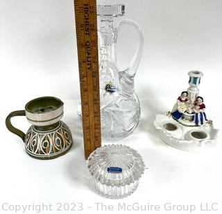 Group of Crystal and Pottery Including Gorham and Beyer