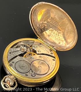 Waltham Model Pocket Watch in 20 Yr. Warranted Gold Plated Case 