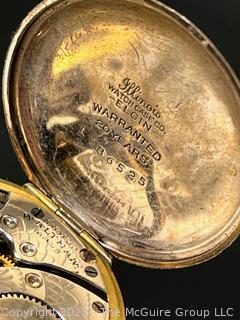 Waltham Model Pocket Watch in 20 Yr. Warranted Gold Plated Case 